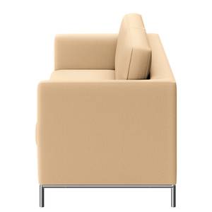 Sofa Deven V (2-Sitzer) Pigmentiertes Leder - Creme