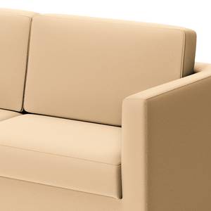 Sofa Deven V (2-Sitzer) Pigmentiertes Leder - Creme