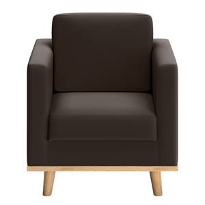 Fauteuil Deven VII gepigmenteerd leer - Donkerbruin