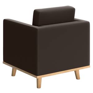 Fauteuil Deven VII gepigmenteerd leer - Donkerbruin