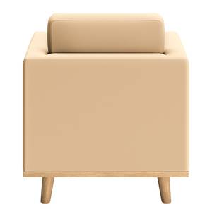 Fauteuil Deven VII gepigmenteerd leer - Crème