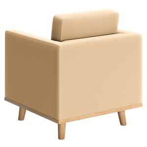 Fauteuil Deven VII gepigmenteerd leer - Crème