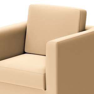 Fauteuil Deven VII gepigmenteerd leer - Crème