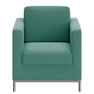 Fauteuil Deven X geweven stof - Petrolblauw