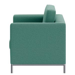 Fauteuil Deven X geweven stof - Petrolblauw