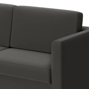 Sofa Deven IV (2-Sitzer) Pigmentiertes Leder - Anthrazit