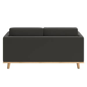 Sofa Deven VI (2-Sitzer) Pigmentiertes Leder - Anthrazit