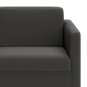 Sofa Deven VI (2-Sitzer) Pigmentiertes Leder - Anthrazit