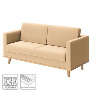 Sofa Deven VI (2-Sitzer) Pigmentiertes Leder - Creme