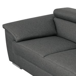 Bankstellen Swaine (3-, 2-zits,fauteuil) geweven stof - Antraciet