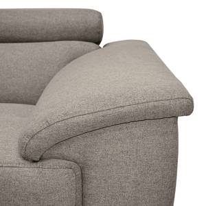 Ecksofa Swain Webstoff - Granit - Longchair davorstehend links - Keine Funktion