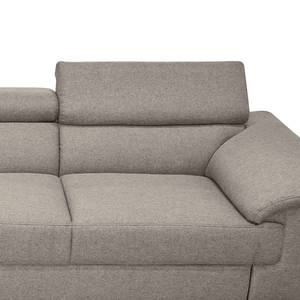 Ecksofa Swain Webstoff - Granit - Longchair davorstehend links - Keine Funktion