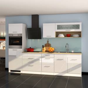Keukenblok Vigentino I Hoogglans wit - Met elektrische apparatuur