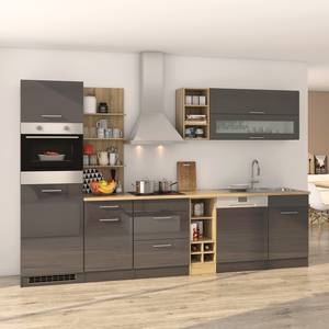 Küchenzeile Vigentino V Graphit - Mit Elektrogeräten