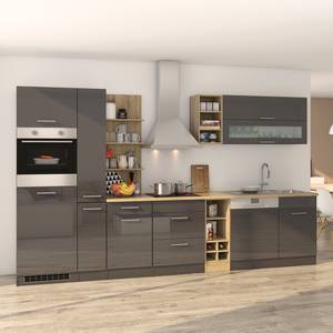 Küchenzeile Vigentino VI Graphit - Mit Elektrogeräten