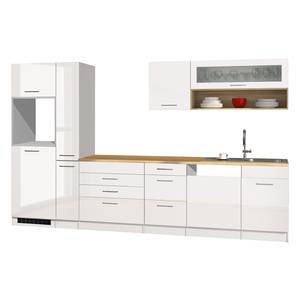 Küchenzeile Vigentino III Hochglanz Weiß - Ohne Elektrogeräte