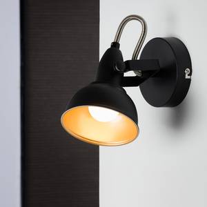 Plafondlamp Soft ijzer - 1 lichtbron - Zwart