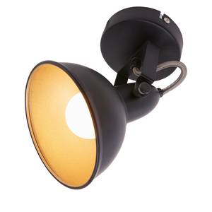 Plafondlamp Soft ijzer - 1 lichtbron - Zwart