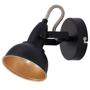 Plafondlamp Soft ijzer - 1 lichtbron - Zwart