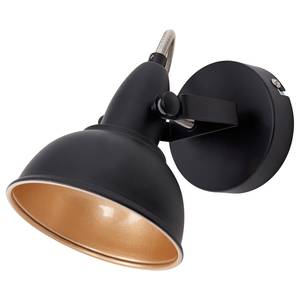 Plafondlamp Soft ijzer - 1 lichtbron - Zwart