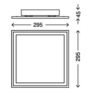 Plafonnier Piatto Matière plastique / Aluminium - 1 ampoule