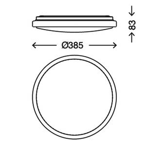 Plafonnier Star Matière plastique - 1 ampoule