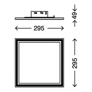 LED-Deckenleuchte  Simple Kunststoff / Aluminium - 1-flammig