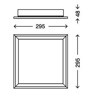 LED-Deckenleuchte  Piatto Aluminium - 1-flammig