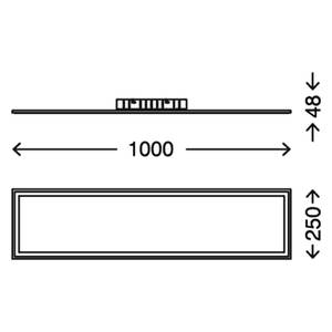 Plafonnier Piatto Aluminium - 1 ampoule