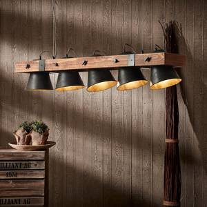 Hanglamp Plow IJzer - 5 lichtbronnen