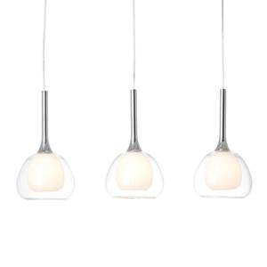 Hanglamp Hadan Glas/ijzer - 3 lichtbronnen