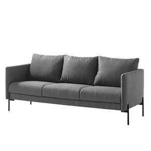 Sofa Pratt (3-Sitzer) Webstoff - Dunkelgrau