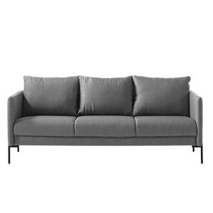 Sofa Pratt (3-Sitzer) Webstoff - Dunkelgrau