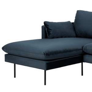 Ecksofa Ellens III Samt - Longchair davorstehend links