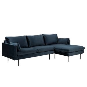 Ecksofa Ellens III Samt - Longchair davorstehend rechts