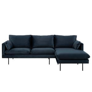 Ecksofa Ellens III Samt - Longchair davorstehend rechts