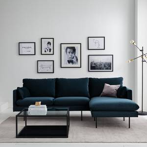 Ecksofa Ellens III Samt - Longchair davorstehend rechts