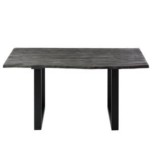 Table Kapra II Acacia massif / Métal - Acacia gris - Noir