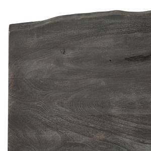 Eettafel Kapra II massief acaciahout/metaal - grijs acaciahout - Zwart