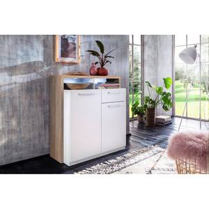 Commode Mammut Blanc / Imitation chêne brut de sciage