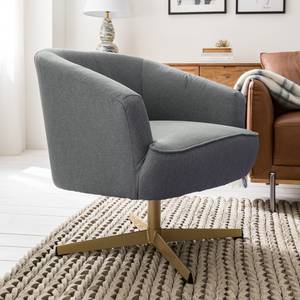 Fauteuil Ablon geweven stof - grijs