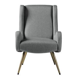 Fauteuil Emly geweven stof - grijs