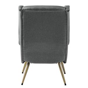 Fauteuil Emly geweven stof - grijs