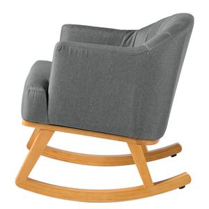 Rocking chair Leena Tissu - Gris