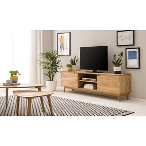 Houten tv-meubel FINSBY eiken massief eikenhout - eikenhout