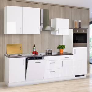 Küchenzeile Germany Inklusive Elektrogeräte - Hochglanz Weiß