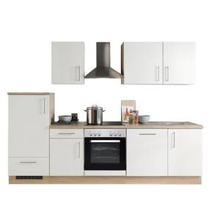 Küchenzeile Premium III Inklusive Elektrogeräte - Matt Weiß