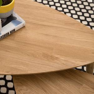 Houten salontafel FINSBY massief eikenhout - Eik - 70 x 50 cm