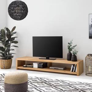 Tv-meubel KireaWOOD massief eikenhout - eikenhout - Eik - Breedte: 200 cm