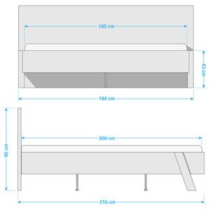 Houten bed NolaWOOD massief eikenhout - eikenhout